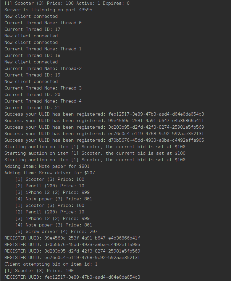 Server window
