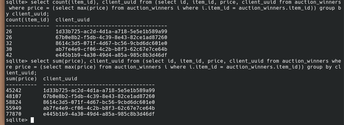 Querying the DB
