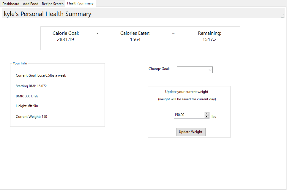 Health Summary